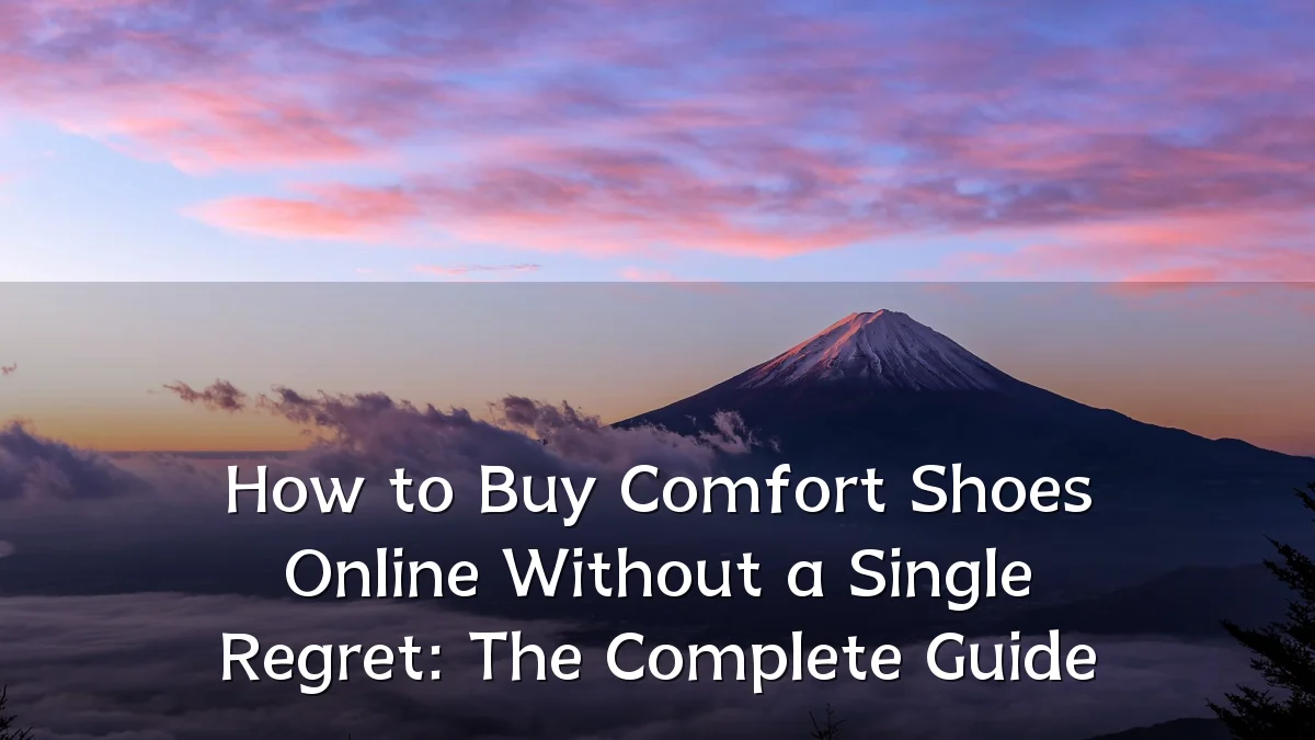 How to Buy Comfort Shoes Online Without a Single Regret: The Complete Guide