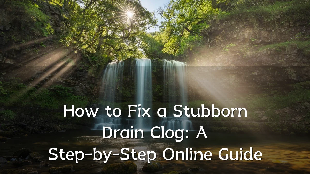 How to Fix a Stubborn Drain Clog: A Step-by-Step Online Guide