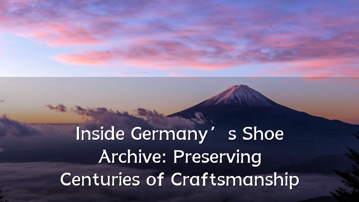 Inside Germany’s Shoe Archive: Preserving Centuries of Craftsmanship